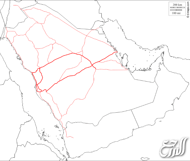 خريطة المملكة العربية السعودية صماء