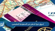 اسهل فيزا شنغن من السعودية للمقيمين 2025