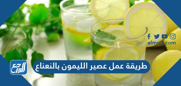 طريقة عمل عصير الليمون بالنعناع