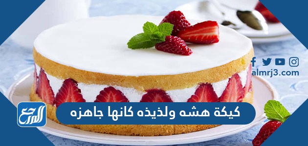 كيكة هشه ولذيذه كانها جاهزه