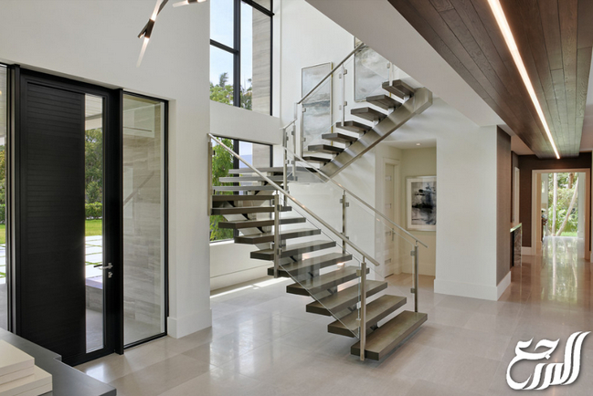 مخططات فلل دورين درج داخلي