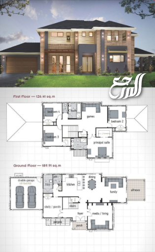 مخططات فلل سعودية مميزة ورائعة