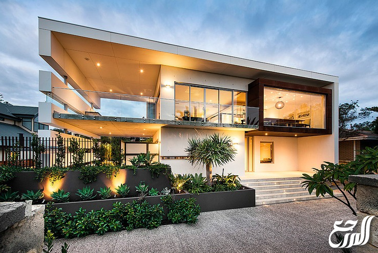 إضاءات واجهات فلل