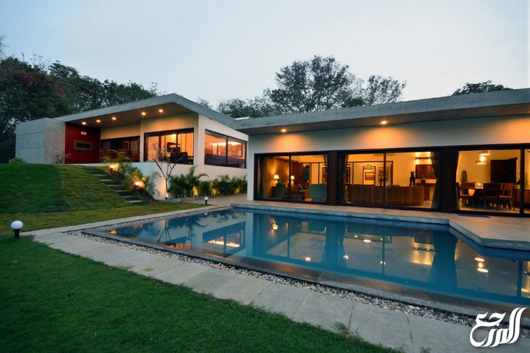 تصاميم فلل دور واحد مع مسبح فخمة جدا