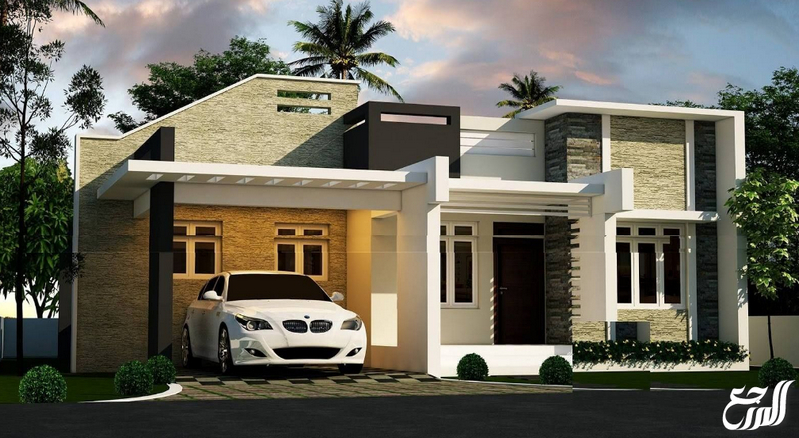 تصاميم فيلات صغيرة مودرن طابق واحد