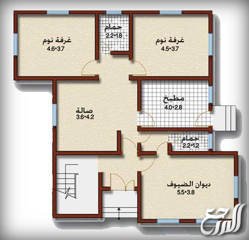 خرائط فلل مساحة 300 متر