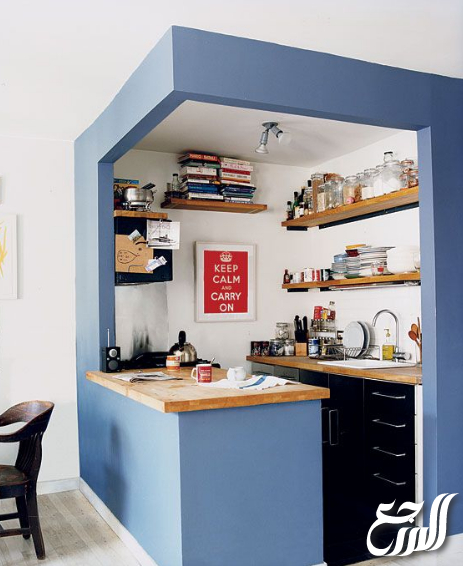 ديكورات مطابخ صغيرة المساحة جدا