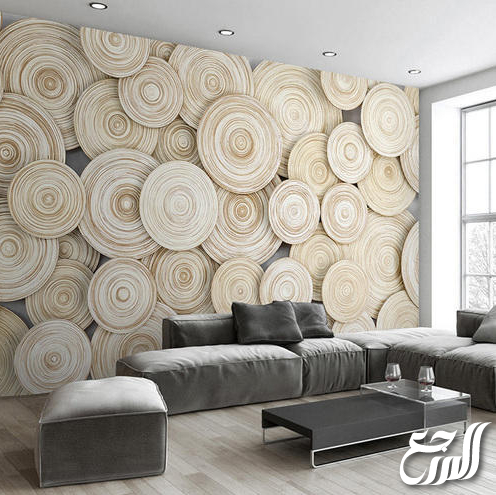 ديكورات ورق جدران غرف جلوس ومجالس