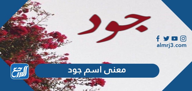 معنى اسم جود