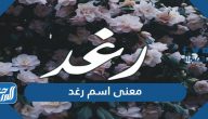 معنى اسم رغد باللغة العربية والقرآن الكريم وعلم النفس
