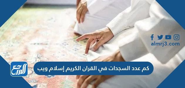 كم عدد السجدات في القرآن الكريم إسلام ويب موقع المرجع