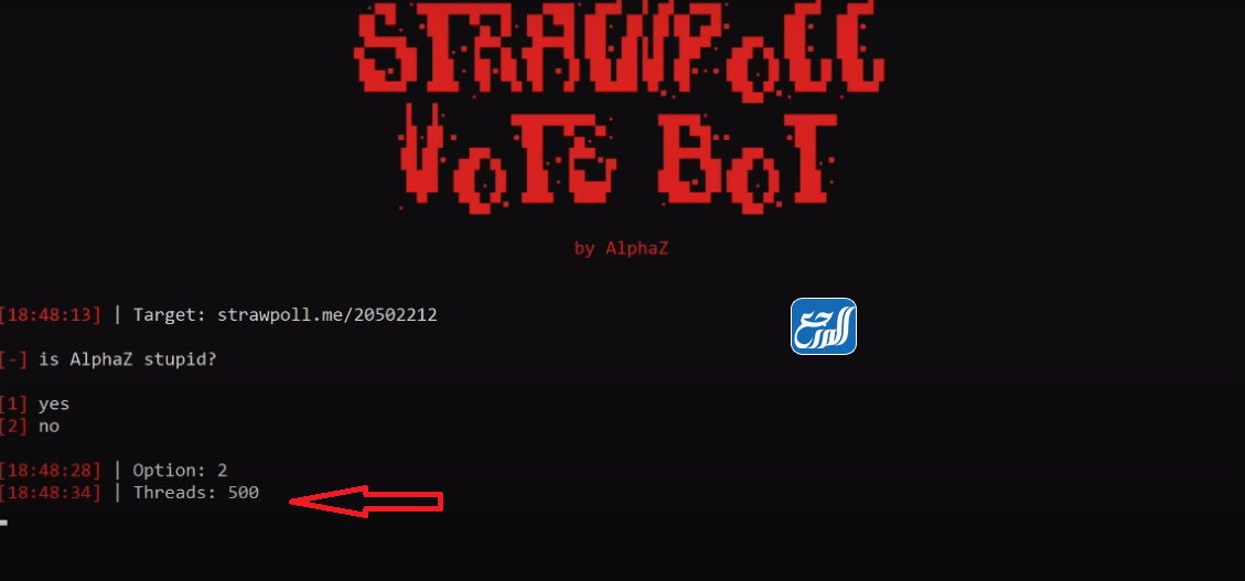 طريقة استخدام بوت strawpoll vot bot في زيادة التصويت على strawpoll