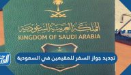 تجديد جواز السفر للمقيمين في السعودية 2025