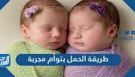 طريقة الحمل بتوأم مجربة