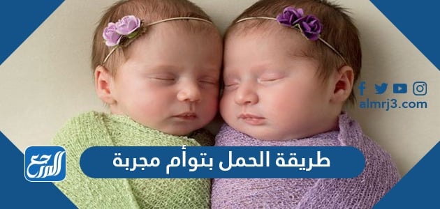 طريقة الحمل بتوأم مجربة