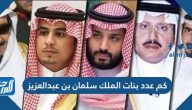 كم عدد بنات الملك سلمان بن عبدالعزيز