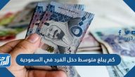 كم يبلغ متوسط دخل الفرد في السعودية