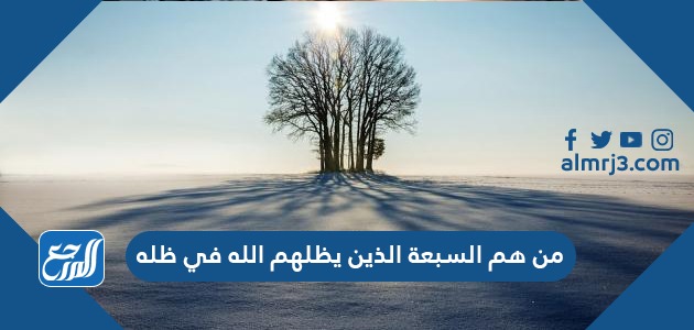 من هم السبعة الذين يظلهم الله في ظله