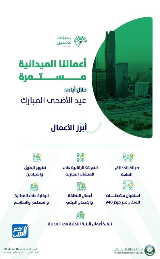 استعدادات مدينة الرياض لاستقبال فعاليات العيد 1443