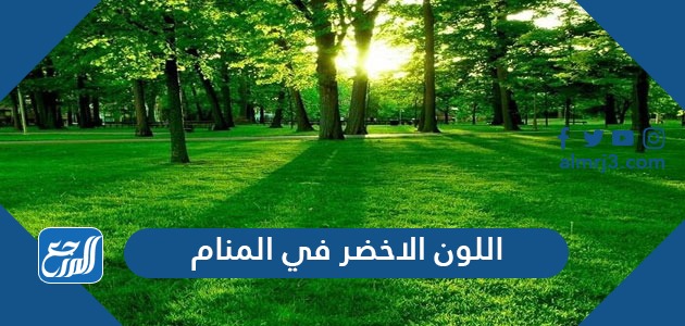 اللون الاخضر في المنام