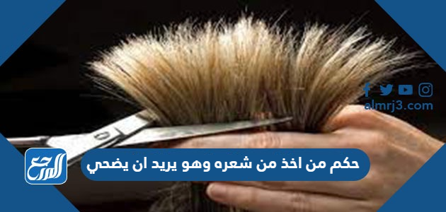 حكم من اخذ من شعره وهو يريد ان يضحي