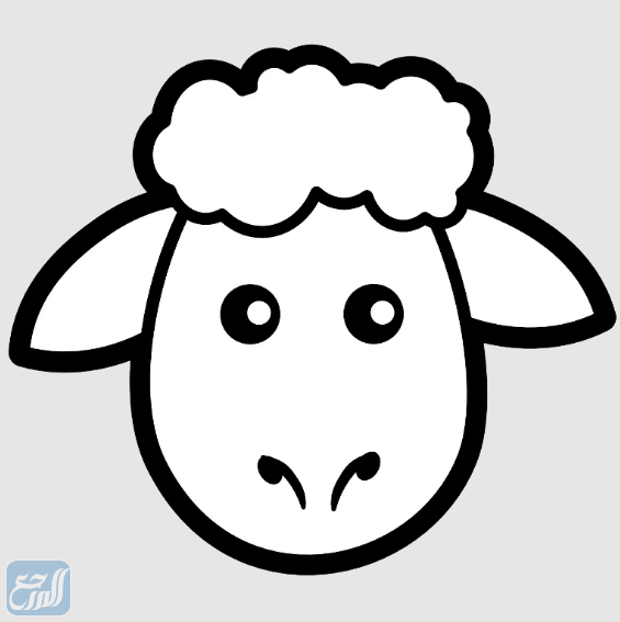 رسومات وجه خروف العيد كرتون