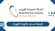 طريقة تسديد فاتورة الكهرباء السعودية