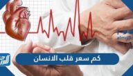 كم سعر قلب الانسان