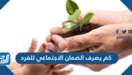 كم يصرف الضمان الاجتماعي للفرد ؟