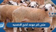 متى اخر موعد لذبح الاضحيه