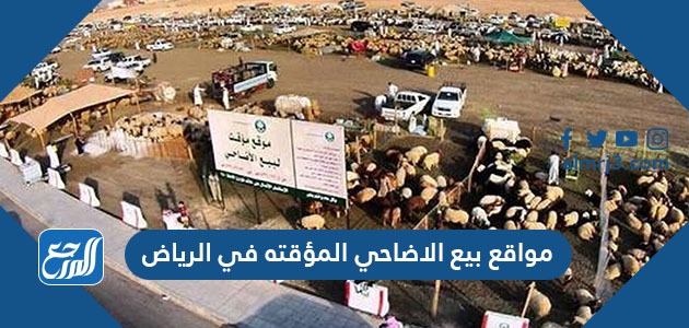 مواقع بيع الاضاحي المؤقته في الرياض