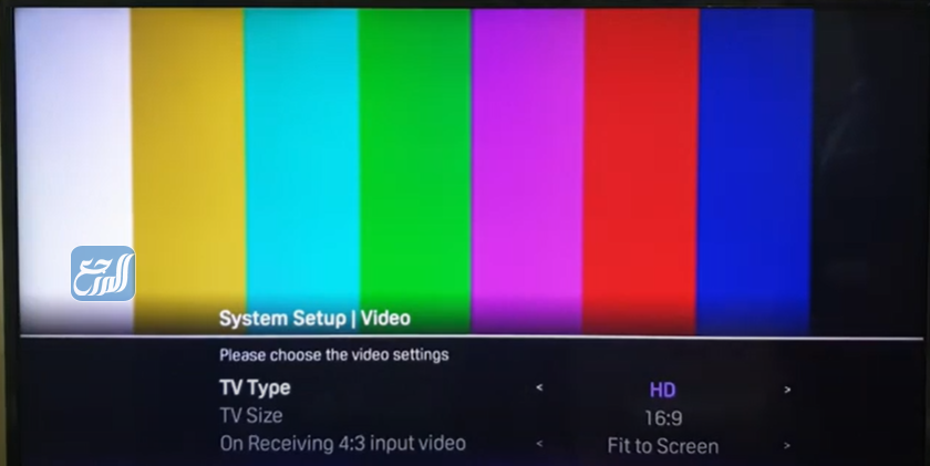 اعدادات الفيديو في رسيفر بي ان سبورت