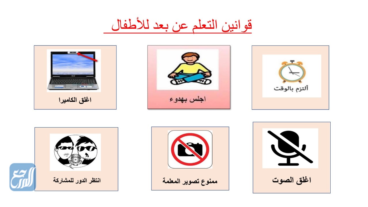 القوانين الصفية للتعلم عن بعد 1443