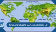 اي محيط يقع بين اسيا وافريقيا واستراليا