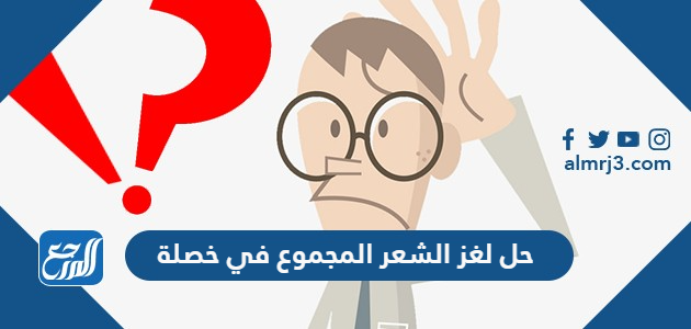 حل لغز الشعر المجموع في خصلة كلمات متقاطعة