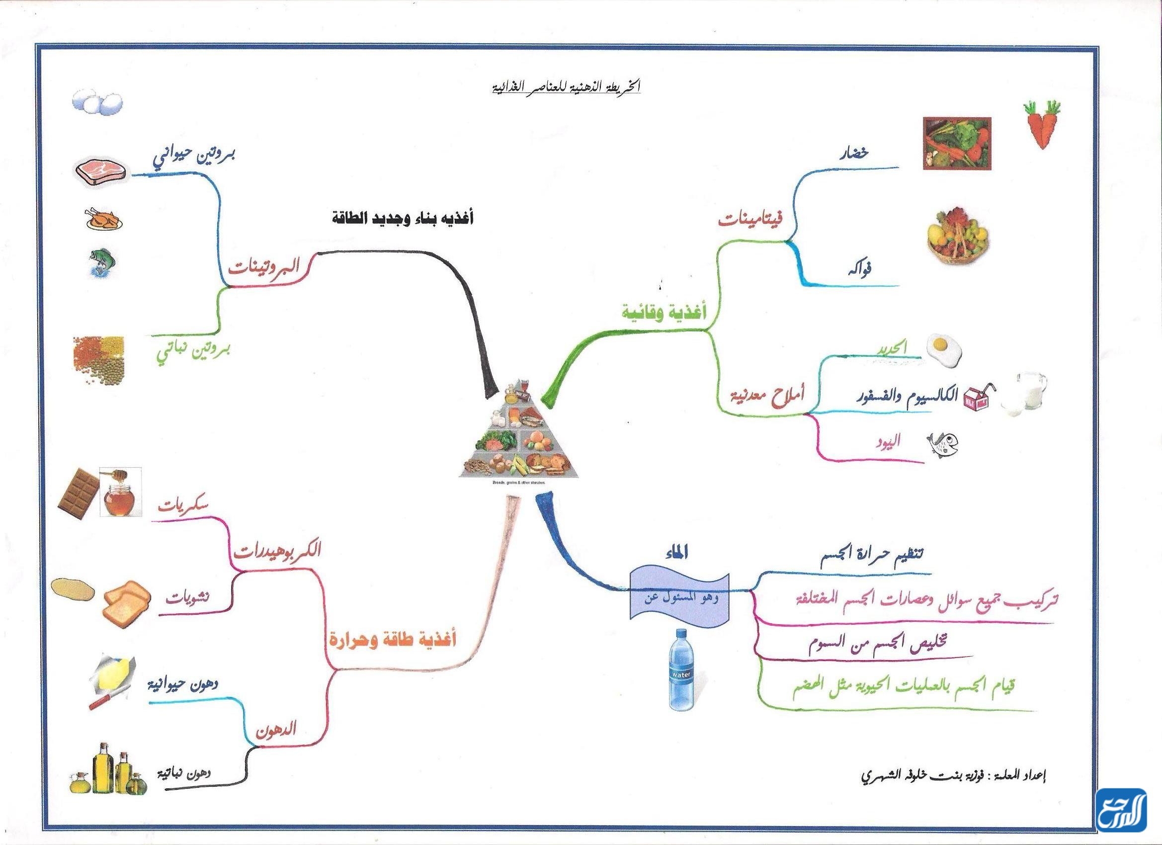 خريطة مفاهيم اسريه اول متوسط