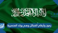 رموز القبائل في السعودية كاملة بالأرقام ومعانيها