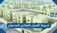 شروط القرض العقاري المدعوم من وزارة الاسكان 1446