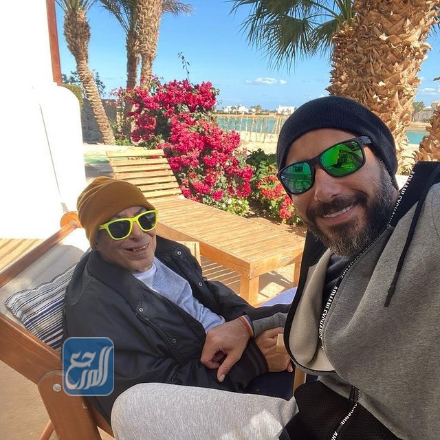 صلاح السعدني برفقة ابنه أحمد السعدني