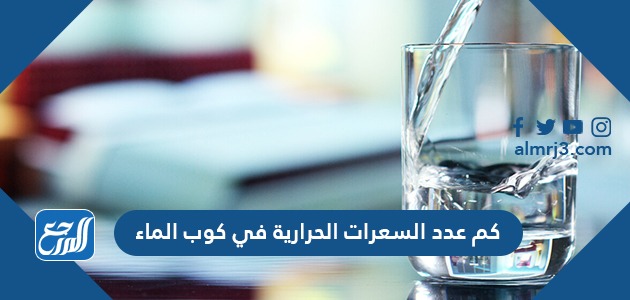 كم عدد السعرات الحرارية في كوب الماء