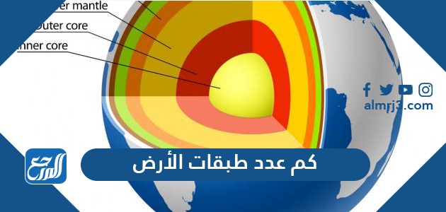 كم عدد طبقات الأرض