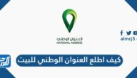 كيف اطلع العنوان الوطني للبيت 1443