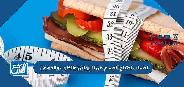 لحساب احتياج الجسم من البروتين والكارب والدهون