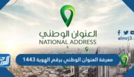 طريقة معرفة العنوان الوطني برقم الهوية 1447