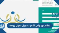 نظام نور ولي الأمر تسجيل دخول روضة 1447 نظام نور ولي الأمر تسجيل دخول روضة 1447