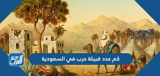 كم عدد قبيلة حرب في السعودية 1443 موقع المرجع