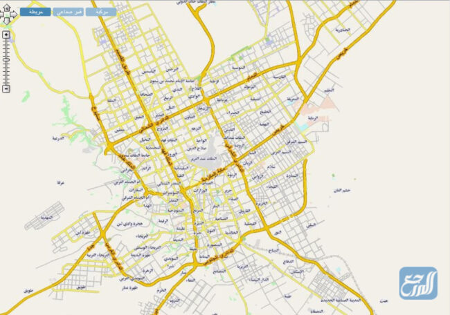 خريطة الرياض عاصمة المملكة