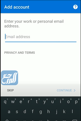 الدخول إلى الهوتميل من تطبيق جوجل بلاي