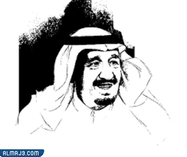 رسومات الملك سلمان أبيض وأسود مميزة