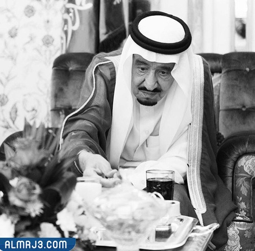 صور الملك سلمان ابيض واسود